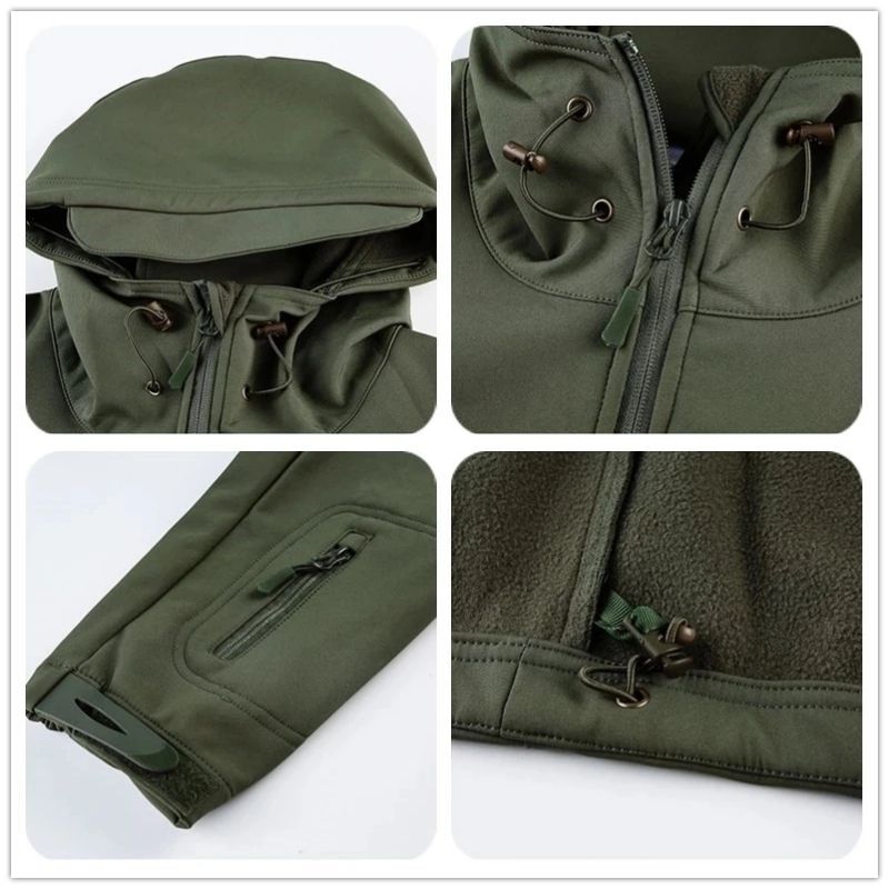 Chaqueta tactica militar impermeable unisex