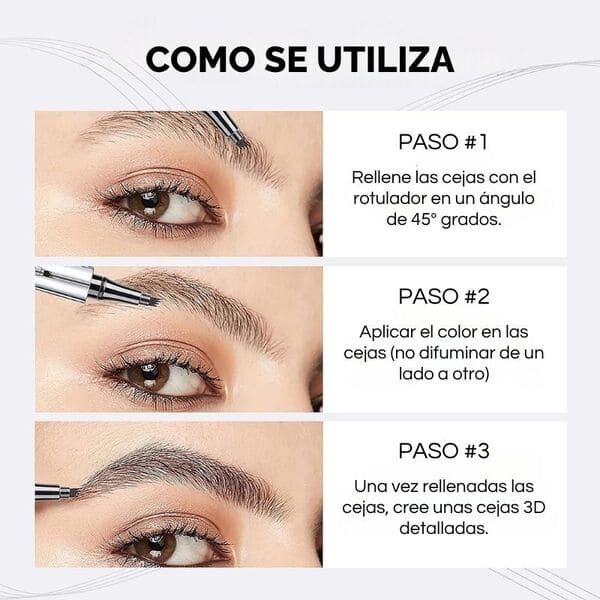 Lapiz de Cejas 4D - Maquillaje Natural y Duradero - Dolshe 