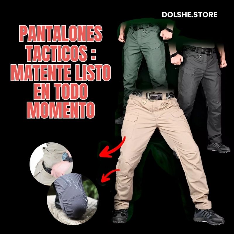 Pantalones Tacticos Ultra Duradero 7 Bolsillos + Cinturon Tactico Gratis - Dolshe®