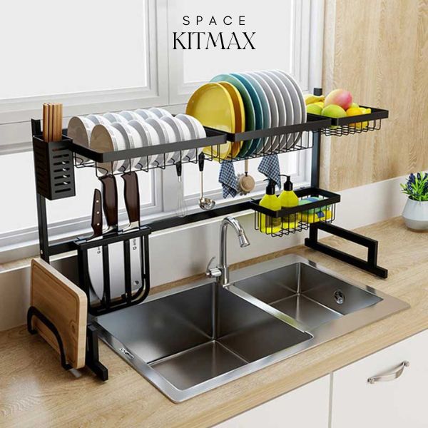 KitSpaceMax™️ - Estante organizador y escurridor de cocina - Dolshe 