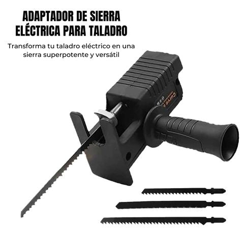 Adaptador de sierra electrico para taladro + 3 hojas alemanas de regalo 🎁