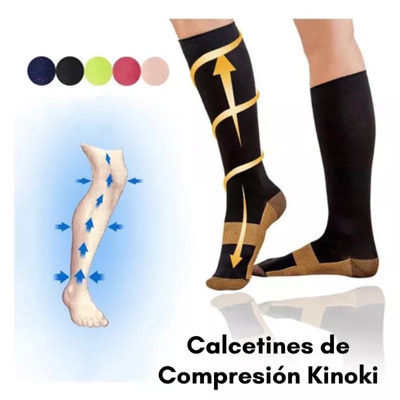 Kinoki™️- Medias de Compresion de Cobre Para El Dolor de Pie Unisex - Dolshe 