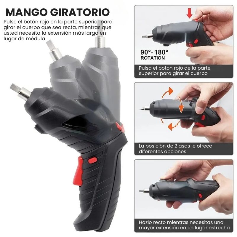 Electric Screwdriver™ - Destornillador inalambrico portatil + Set 42 piezas Phillips