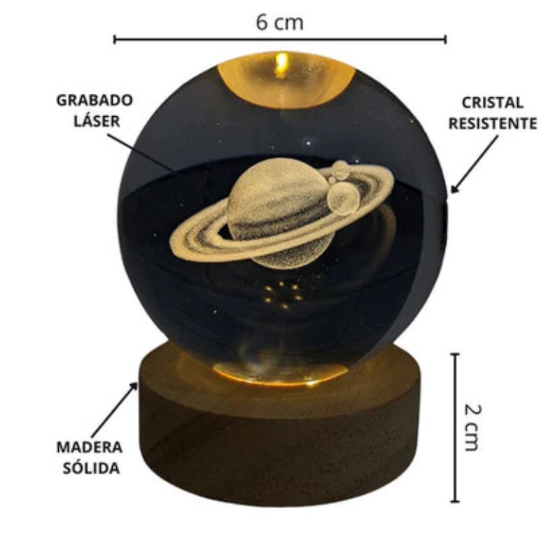 LumineGalaxy™ - Lampara Esfera de Cristal Desestresante