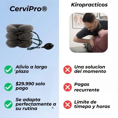 CerviPro® - Cuello Inflable Para Aliviar Dolores de Cuello y Mejorar Postura