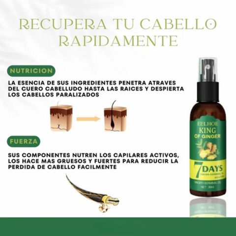 Aceite en Spray 7Days Para El Crecimiento Capilar